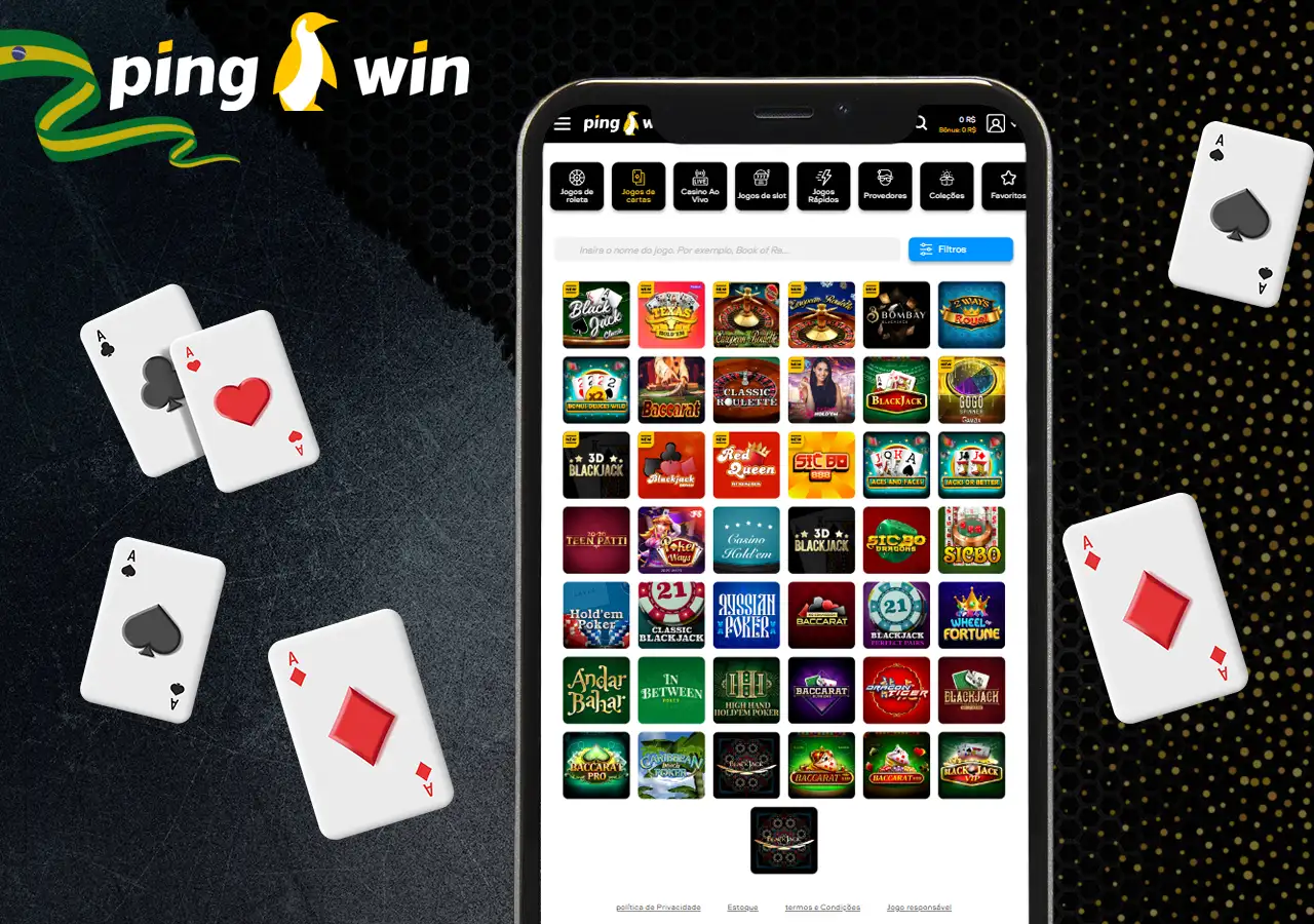 PingWin: Jogos de cartas